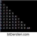 Examples of nested for loops