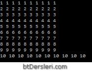 Examples of nested for loops