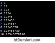 Examples of nested for loops